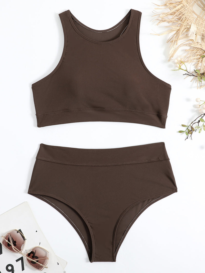 High-Neck Bikini Set Women